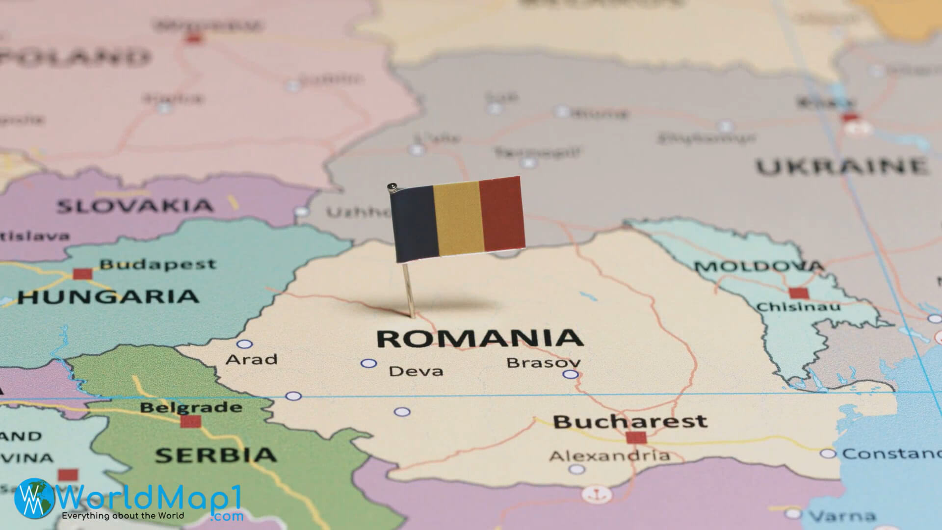 Interaktive Karte von Rumänien